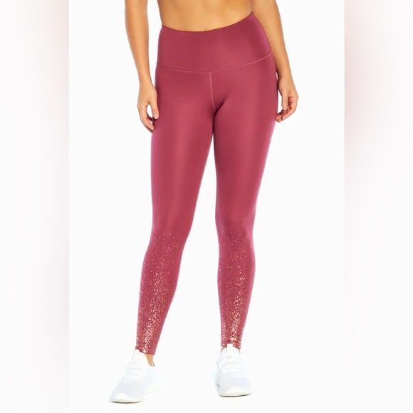 🆕 Marika Shimmer Legging size M violet Quartz/Rose Gold shimmer - Picture 2 of 7